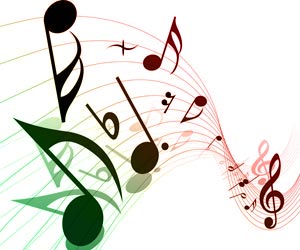 Keyboard Music Notes Picture